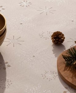 Mantel navidad jacquard Glory Plata