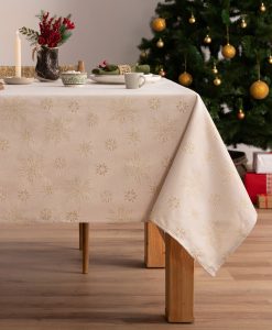 Mantel navidad jacquard Glory Oro