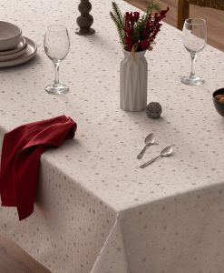 Mantel navidad jacquard Gala Plata