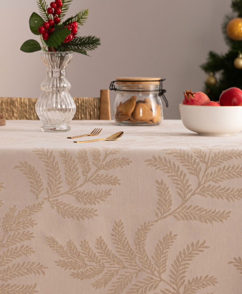 Mantel navidad jacquard Camille Gold