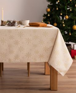 Mantel navidad jacquard Vega Oro