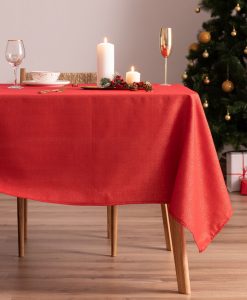 Mantel navidad Evolet Rojo-Oro