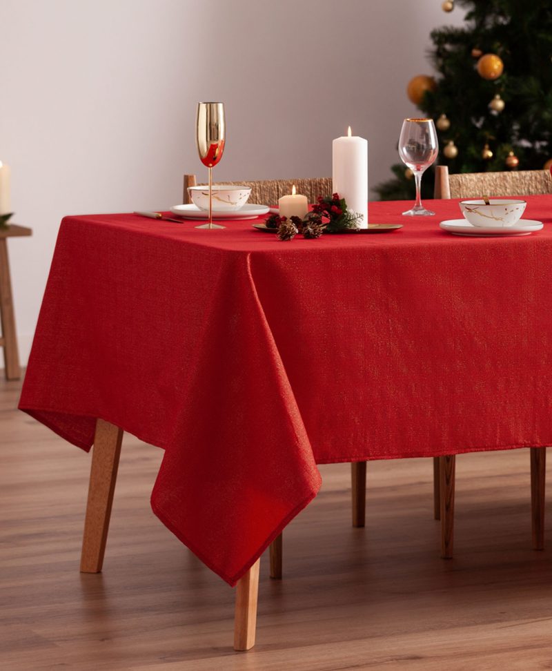 Mantel navidad Evolet Rojo-Oro