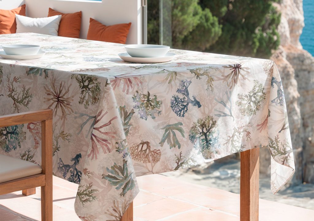 Mantel antimanchas Diani, mantel estampado, mantel de verano, manteles antimanchas